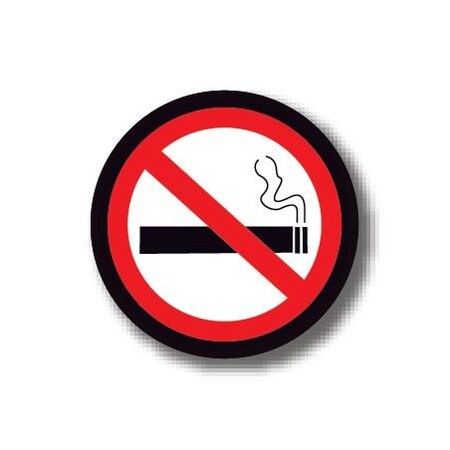 Ergomat 24in CIRCLE SIGNS - No Smoking DSV-SIGN 576 #0202 -UEN